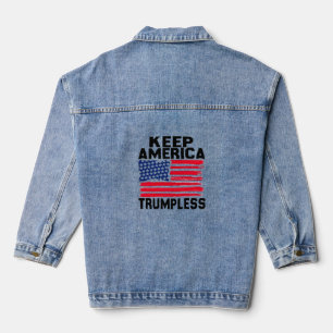 Garder l'amérique trumpless denim jacket