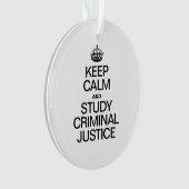 GARDER LE CALME ET ÉTUDIER LA JUSTICE PÉNALE (devant)