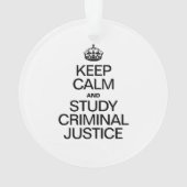 GARDER LE CALME ET ÉTUDIER LA JUSTICE PÉNALE (dos)