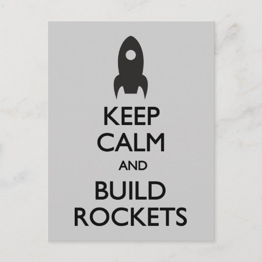 Garder le calme Visiter Mars carte postale (Devant)