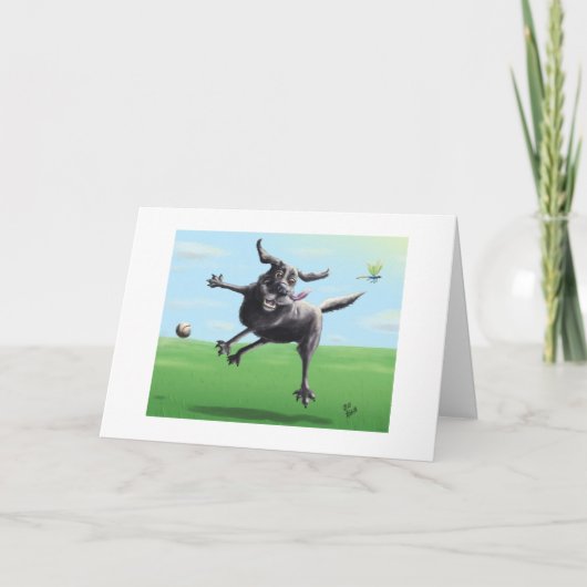 Garder le contact Carte de voeux blanche Humour (Devant)