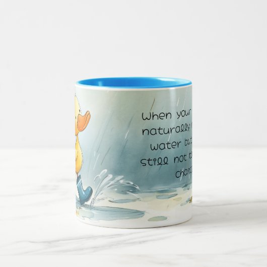 Garder les pieds du lit Web sec Mug à deux tons (Centre)