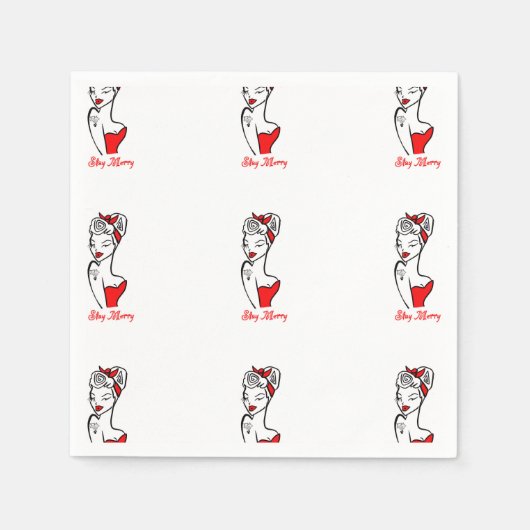 Garder les serviettes en papier Joyeux (Devant)