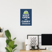 Garder ouvert et porter Android Poster (Bureau à domicile)
