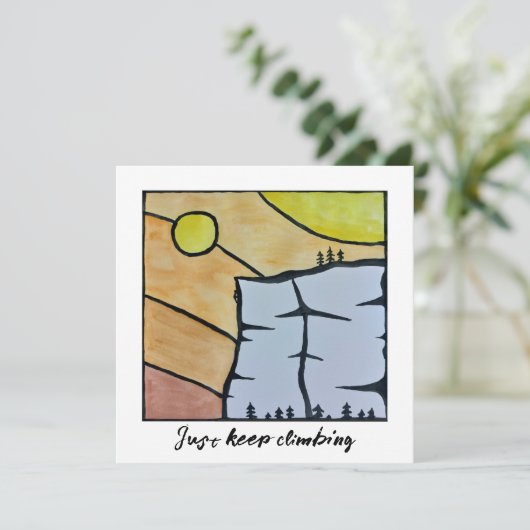 Garder simplement la carte escalade (Debout devant)