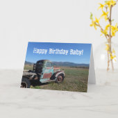 Garder sur la carte d'anniversaire de Truckin' (Fleur jaune)