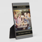 Garder un cadeau de famille! Plaque photo Cousins (Côté)