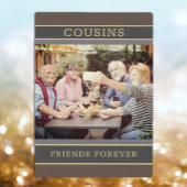 Garder un cadeau de famille! Plaque photo Cousins