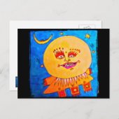 Garder une carte postale d'art souriant (Devant / Derrière)