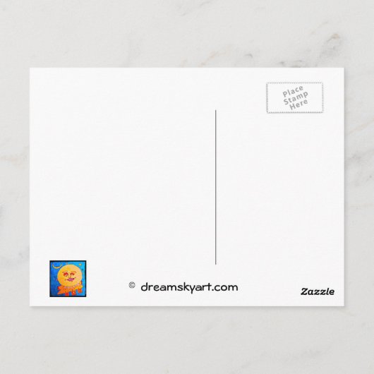 Garder une carte postale d'art souriant (Dos)