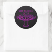 Gardez Bacchus dans les autocollants de vase Bacch (Sac)