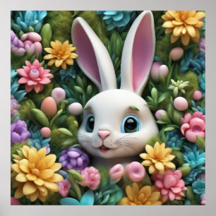 Gardez Bunny design ou design votre propre affiche