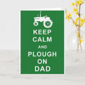 Gardez Calm Plow sur la carte d'anniversaire de la (Fleur jaune)