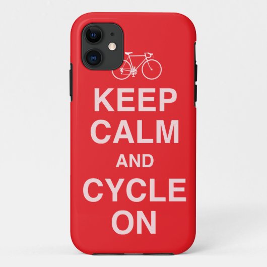 Gardez calme Bicycle iPhone 5 Coque (Dos)
