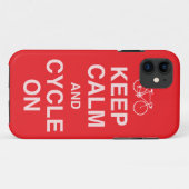 Gardez calme Bicycle iPhone 5 Coque (Dos (Horizontal))