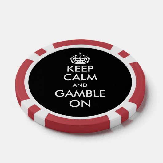 Gardez calme et parier sur les jetons de poker per (Simple)