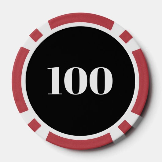 Gardez calme et parier sur les jetons de poker per (Verso)