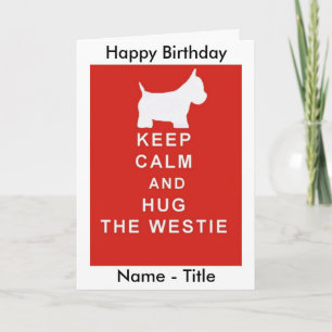 GARDEZ CALME & FAIS UN CALIN CARTE D'ANNIVERSAIRE