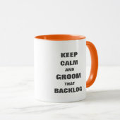 Gardez calme la tasse de l'arriéré du toiletteur p (Devant droit)