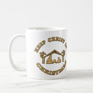 Gardez Christ Dans Les Tasses De La Nativité De No
