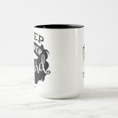 "Gardez la barbe de Denver" - tasse de deux tons (Centre)