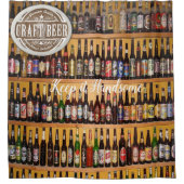 Gardez-la belle bière de rideau de douche (Devant)