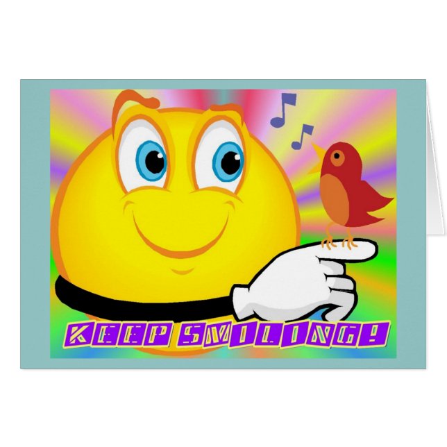 Gardez la carte de sourire 2 (Devant horizontal)