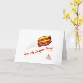 Gardez la carte de voeux de vol de lasagne (Fleur jaune)