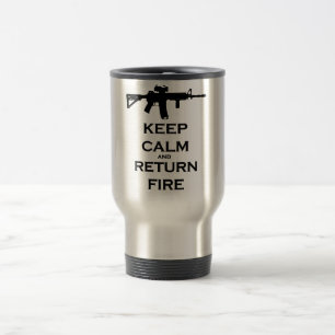 Gardez la tasse calme et de retour de voyage du