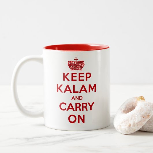 Gardez la tasse de café de calme/Apologetics de (Avec donut)