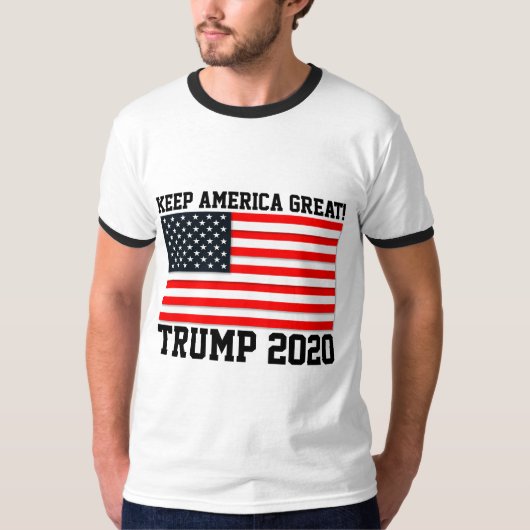 GARDEZ L'AMÉRIQUE GRANDE ! T-shirts TRUMP 2020 (Devant)