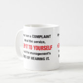 Gardez-le à vous-même tasse (Devant gauche)