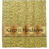 Gardez-le beau rideau de douche or (Devant)