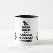 Gardez Le Calme Et Accrochez Un Cocker Spaniel Mug (Centre)