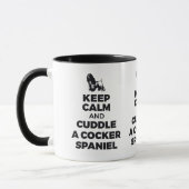 Gardez Le Calme Et Accrochez Un Cocker Spaniel Mug (Gauche)