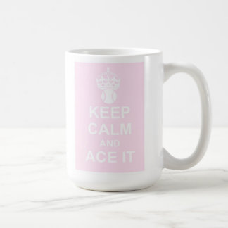 Gardez le calme et Ace le tasse dans le rose