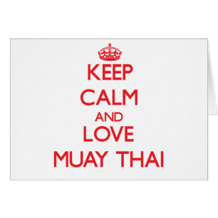 Gardez le calme et aimez thaïlandais de Muay