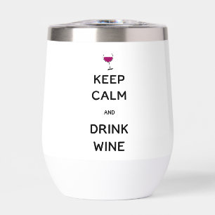 Gardez le calme et buvez du vin personnalisé Retou