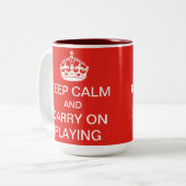 Gardez le calme et continuez jouer la tasse (Devant gauche)