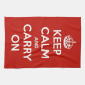 Gardez le calme et continuez la serviette de (Horizontal)