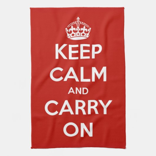 Gardez le calme et continuez la serviette de (Vertical)