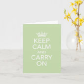 Gardez le calme et continuez sur la carte à billet (Fleur jaune)