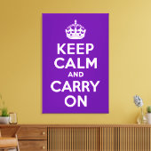 Gardez le calme et continuez sur la toile violette (Insitu(Salon))