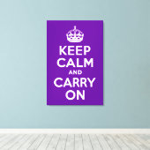Gardez le calme et continuez sur la toile violette (Insitu (Plancher de Bois))