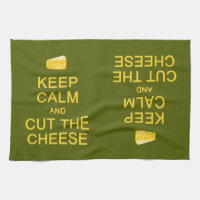 Gardez le calme et coupez le fromage serviettes de