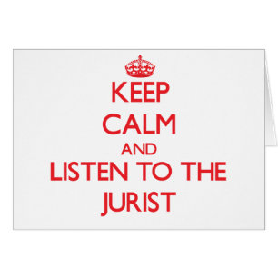 Gardez le calme et écoutez le juriste