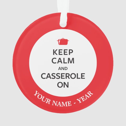 Gardez le calme et la cocotte en terre dessus (dos)