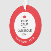 Gardez le calme et la cocotte en terre dessus (devant)