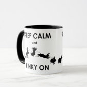 Gardez le calme et la liaison sur la Mug (Devant gauche)