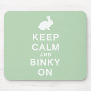 Gardez le calme et le Binky sur le tapis de souris